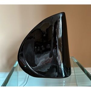 Unique Glossy Ceramic Black Contemporary Vase